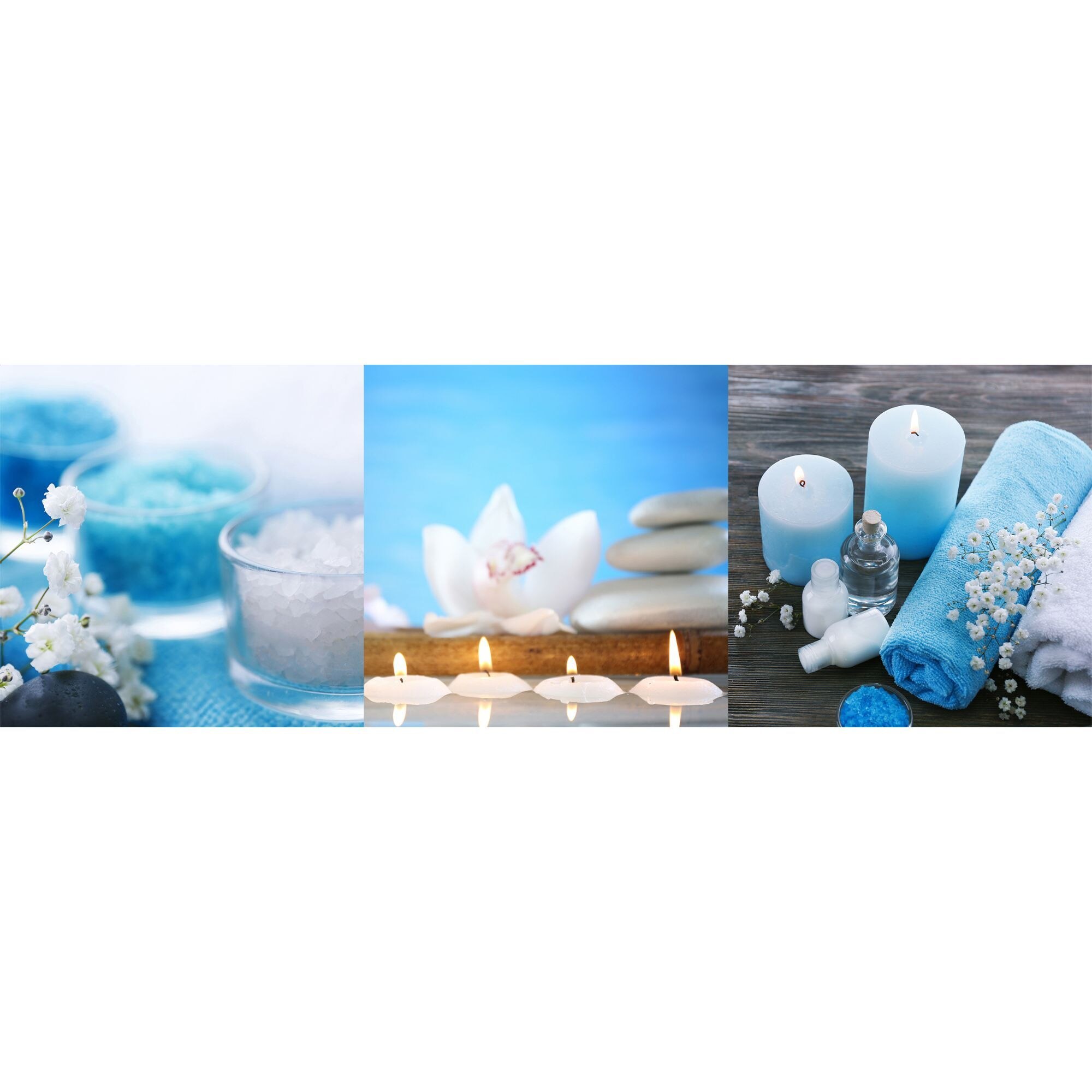 Set 3 tablouri canvas,model zen,relaxare,dimensiune 90 x 30 cm