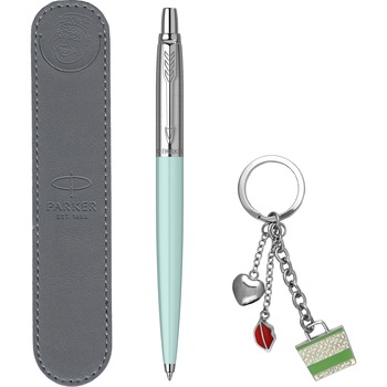 Set Parker Pix Jotter Pastel Blue + etui + cadou breloc diverse modele Set Parker Pix Jotter Pastel Blue + etui + cadou breloc diverse modele