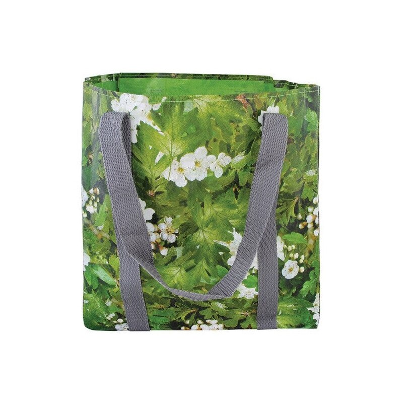 Suport de flori, verde, tip geanta, 20x20 cm