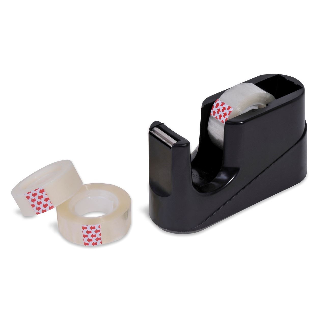 Set 3 benzi adezive, Zola,cu suport din plastic, negru