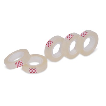 Set 5 benzi adezive, Zola, transparente, 12mmx33m Set 5 benzi adezive, Zola, transparente, 12mmx33m