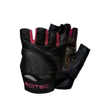 Manusi fitnes dama, Scitec, Style Gloves Roz/Negru, Marime L Manusi fitnes dama, Scitec, Style Gloves Roz/Negru, Marime L