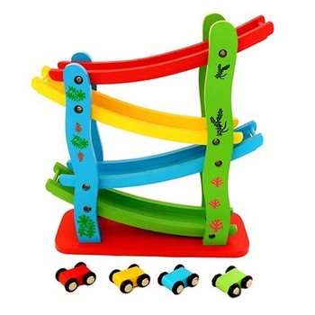 Masinute de jucarie din lemn, cu rampe, 28 x 27 cm - 3315049 Masinute de jucarie din lemn, cu rampe, 28 x 27 cm - 3315049