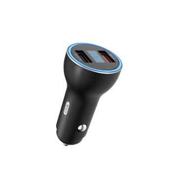 Incarcator Auto XO-CC26, 2xUSB, 2.4 A, Negru, Blister, Universal Incarcator Auto XO-CC26, 2xUSB, 2.4 A, Negru, Blister, Universal