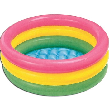 Piscina gonflabila Intex Sunset Glow pentru copii 86 x 25 cm si kit reparatie Piscina gonflabila Intex Sunset Glow pentru copii 86 x 25 cm si kit reparatie