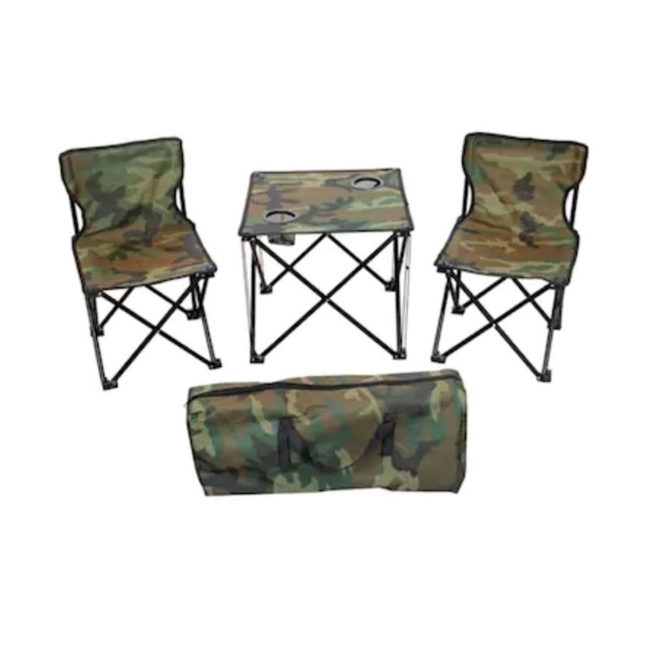 Set masa si scaune pentru camping FOXMAG24®, picnic, pescuit sau plaja