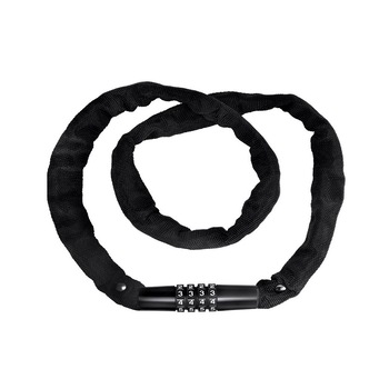 Antifurt bicicleta Forever, lant metalic 330 grame, cu cifru, lungime 1 m, Negru Antifurt bicicleta Forever, lant metalic 330 grame, cu cifru, lungime 1 m, Negru