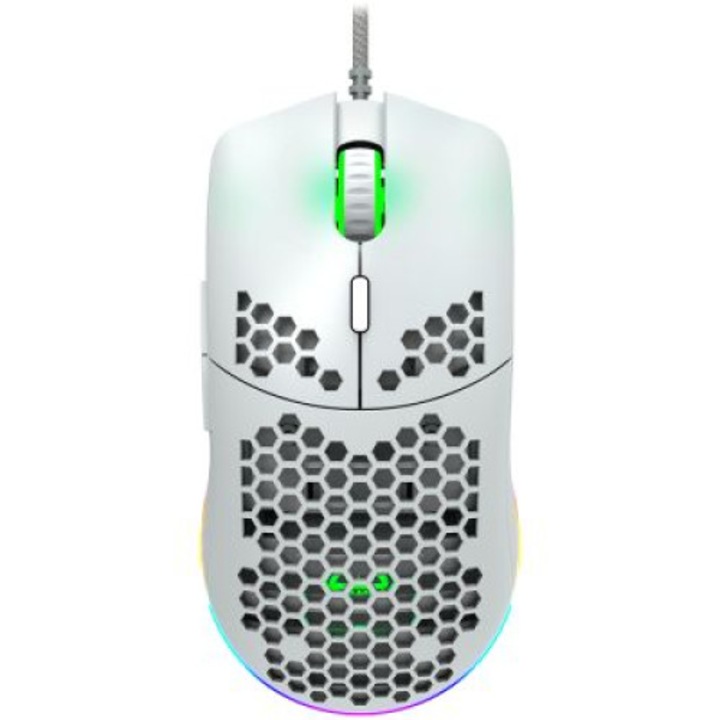 Геймърска мишка Canyon Puncher GM11, бял, USB