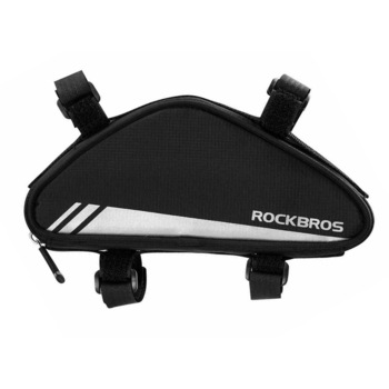 Borseta bicicleta Rockbros, montare cadru, 23x14x15 cm, Negru Borseta bicicleta Rockbros, montare cadru, 23x14x15 cm, Negru