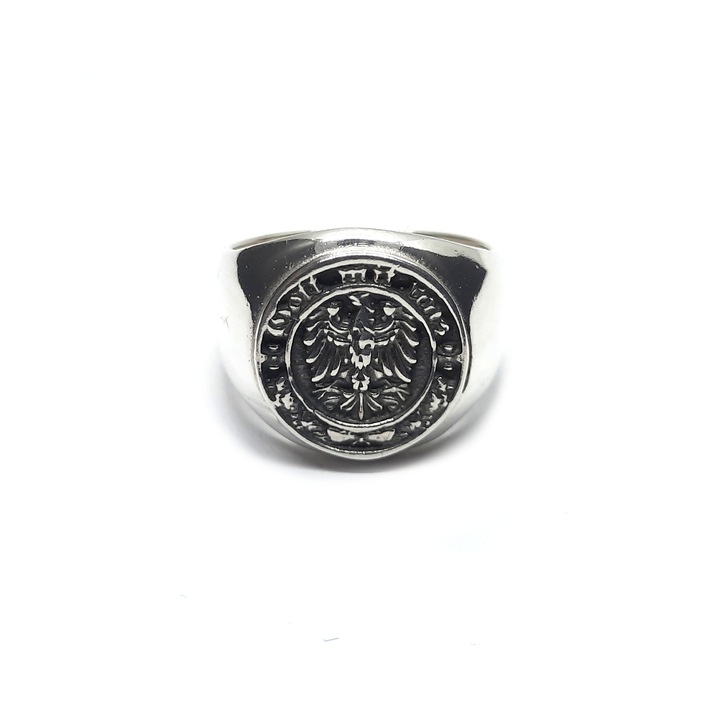 Мъжки сребърен пръстен Empress R002239, Орел, Проба 925