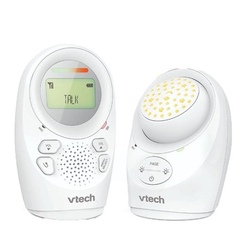 Interfon digital bidirectional cu proiector Vtech DM1212, include melodii, lumina de veghe si vibratii Interfon digital bidirectional cu proiector Vtech DM1212, include melodii, lumina de veghe si vibratii