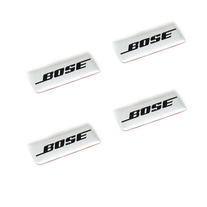 Bose embléma készlet, autós hangszórókhoz, 4 db/szett, fémből