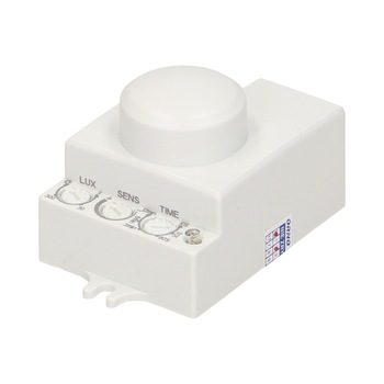 Mini senzor de miscare ORNO OR-CR-216, unghi detectie 360°, 1200W, 230V, IP20, alb Mini senzor de miscare ORNO OR-CR-216, unghi detectie 360°, 1200W, 230V, IP20, alb