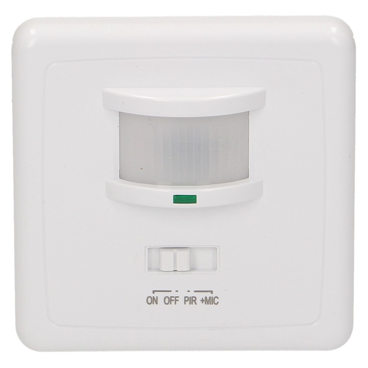 Senzor de miscare si sunet ORNO OR-CR-206, 160°, IP20, 500W, 90 dB, alb