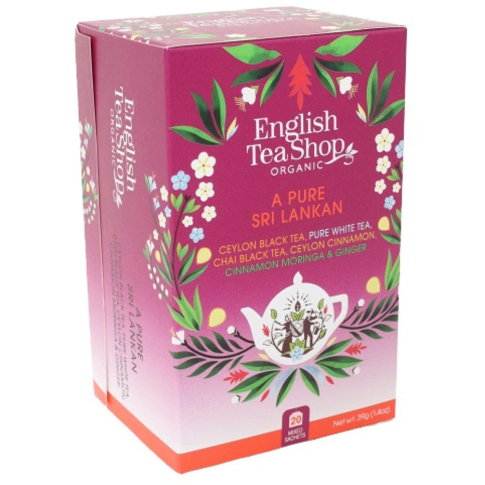 Ceai ECO English Tea Shop A Pure Sri Lankan, 20 pliculete, 39g