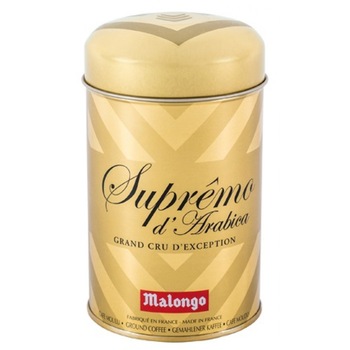 Cafea macinata Malongo Supremo Arabica, 250g Cafea macinata Malongo Supremo Arabica, 250g