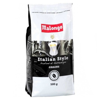 Cafea boabe Malongo Italian Style, 500g Cafea boabe Malongo Italian Style, 500g