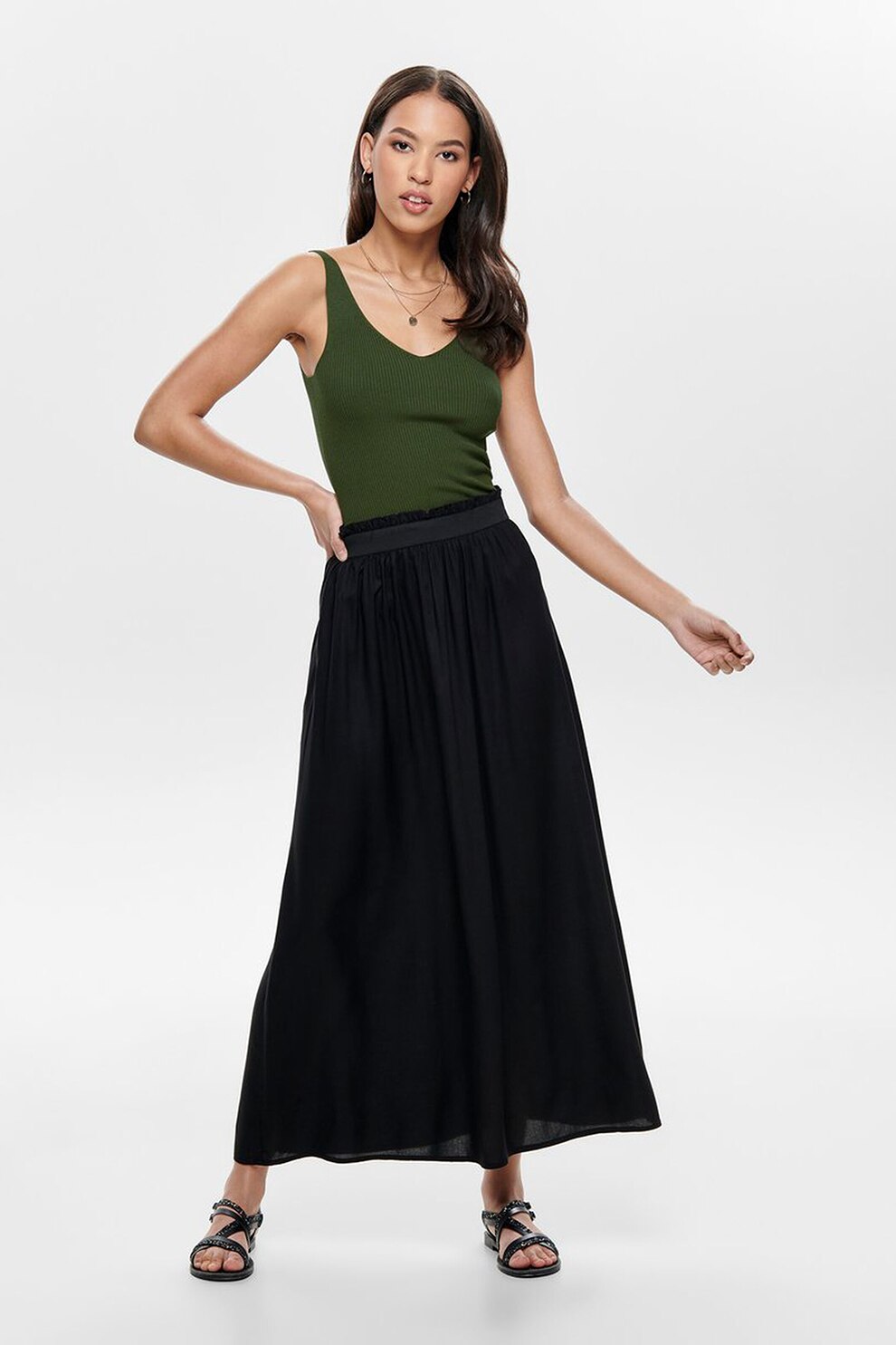 JdY, Top cu decolteu in V, Verde