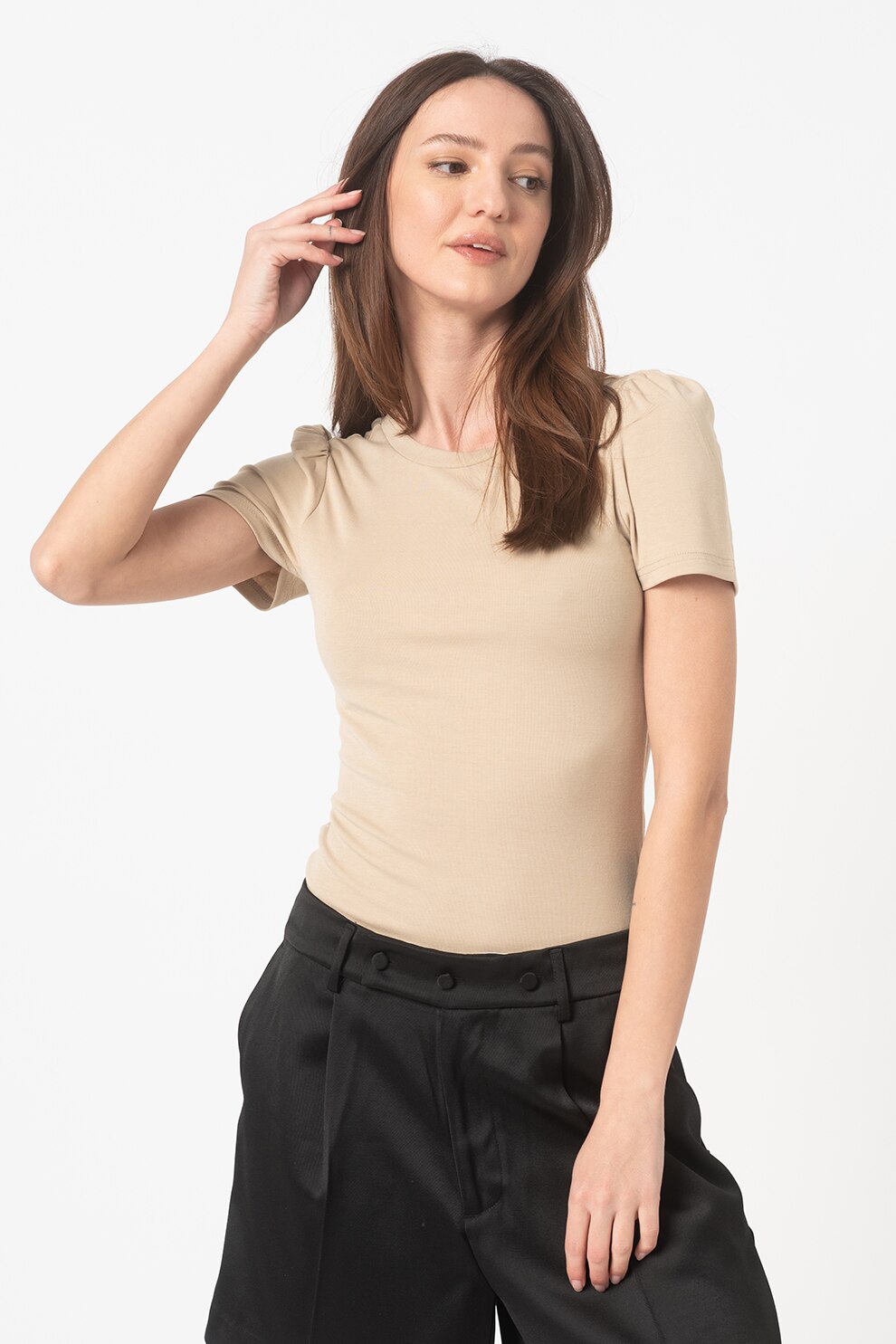 Only, Body cu umeri bufanti Amelia, Kaki, L