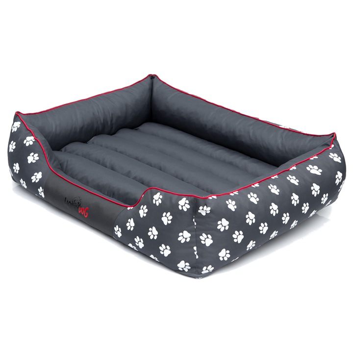 Pat de caini "Prestige" XXL Gri 110x90x25 cm