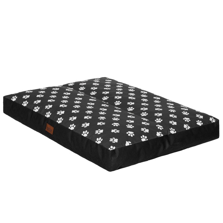 XL Черен матрак 110х90х12см