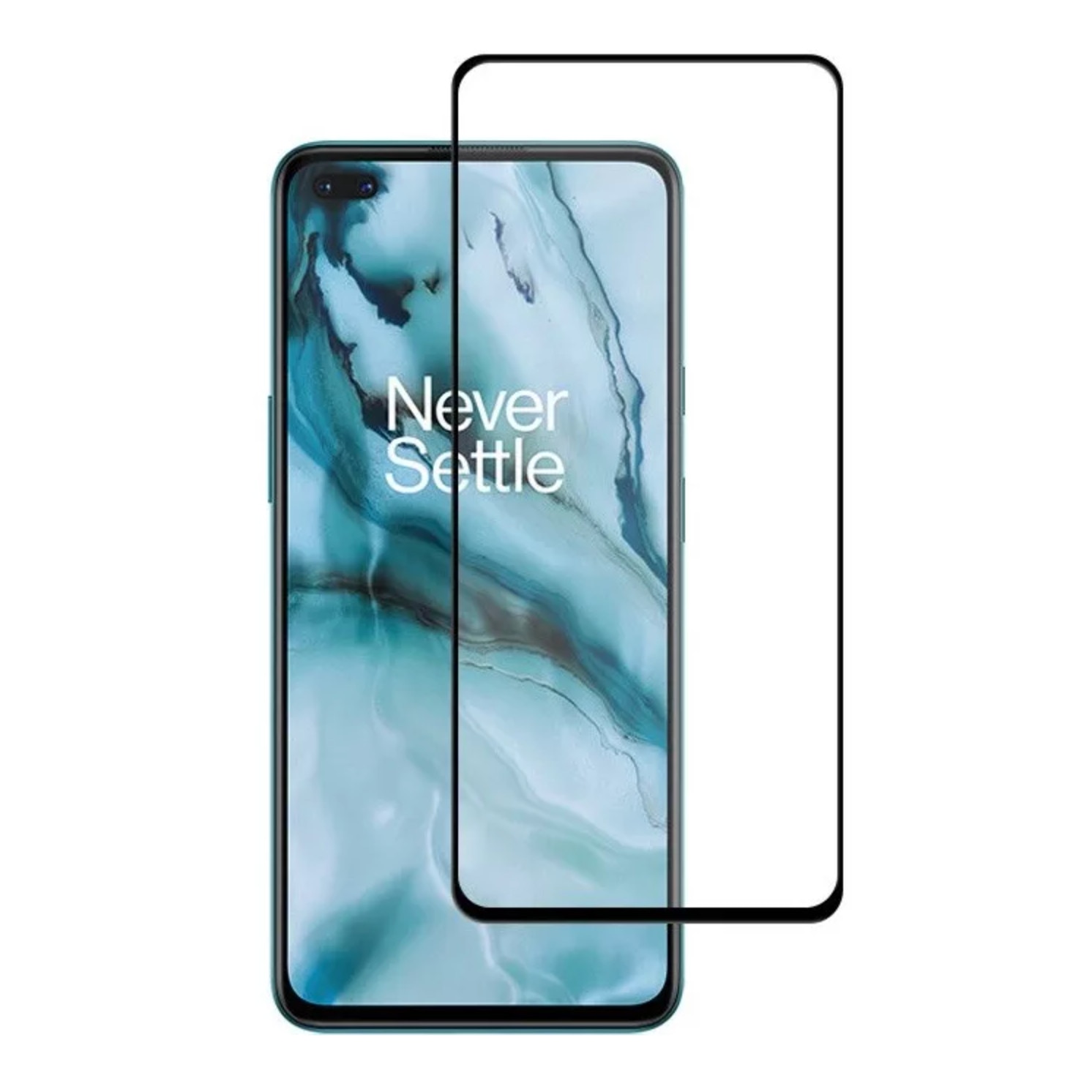 Folie de protectie sticla securizata 9H, display, Bibilel, compatibila cu OnePlus Nord N100, Negru-Transparenta, BBL2081