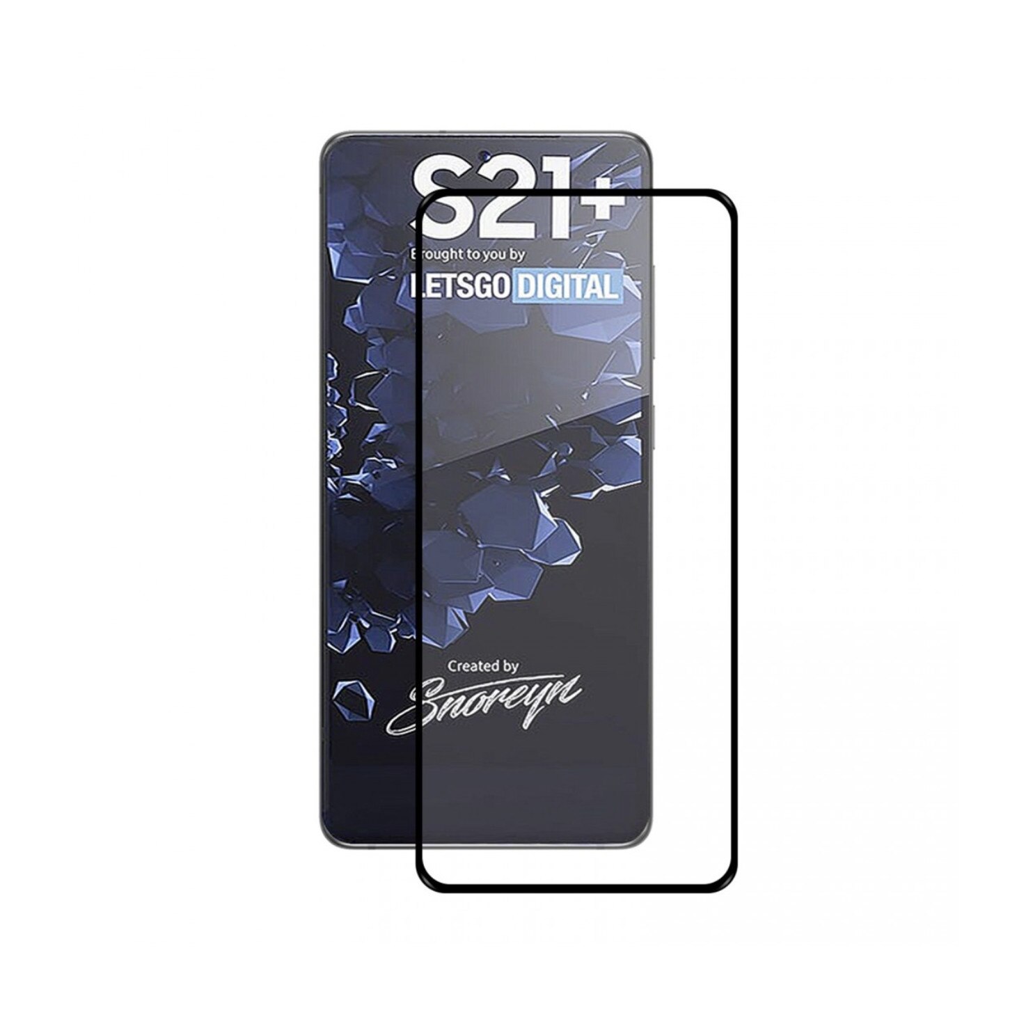Folie de protectie sticla securizata 9H, display, Bibilel, compatibila cu Samsung S21 Plus, Negru-Transparenta, BBL2055