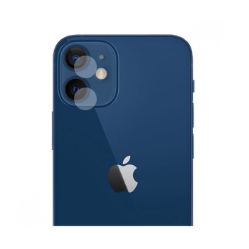Folie de protectie Sticla securizata 9H, pentru lentile camera spate, Bibilel, compatibila cu iPhone 12 Mini, Transparenta, BBL2064 Folie de protectie Sticla securizata 9H, pentru lentile camera spate, Bibilel, compatibila cu iPhone 12 Mini, Transparenta, BBL2064