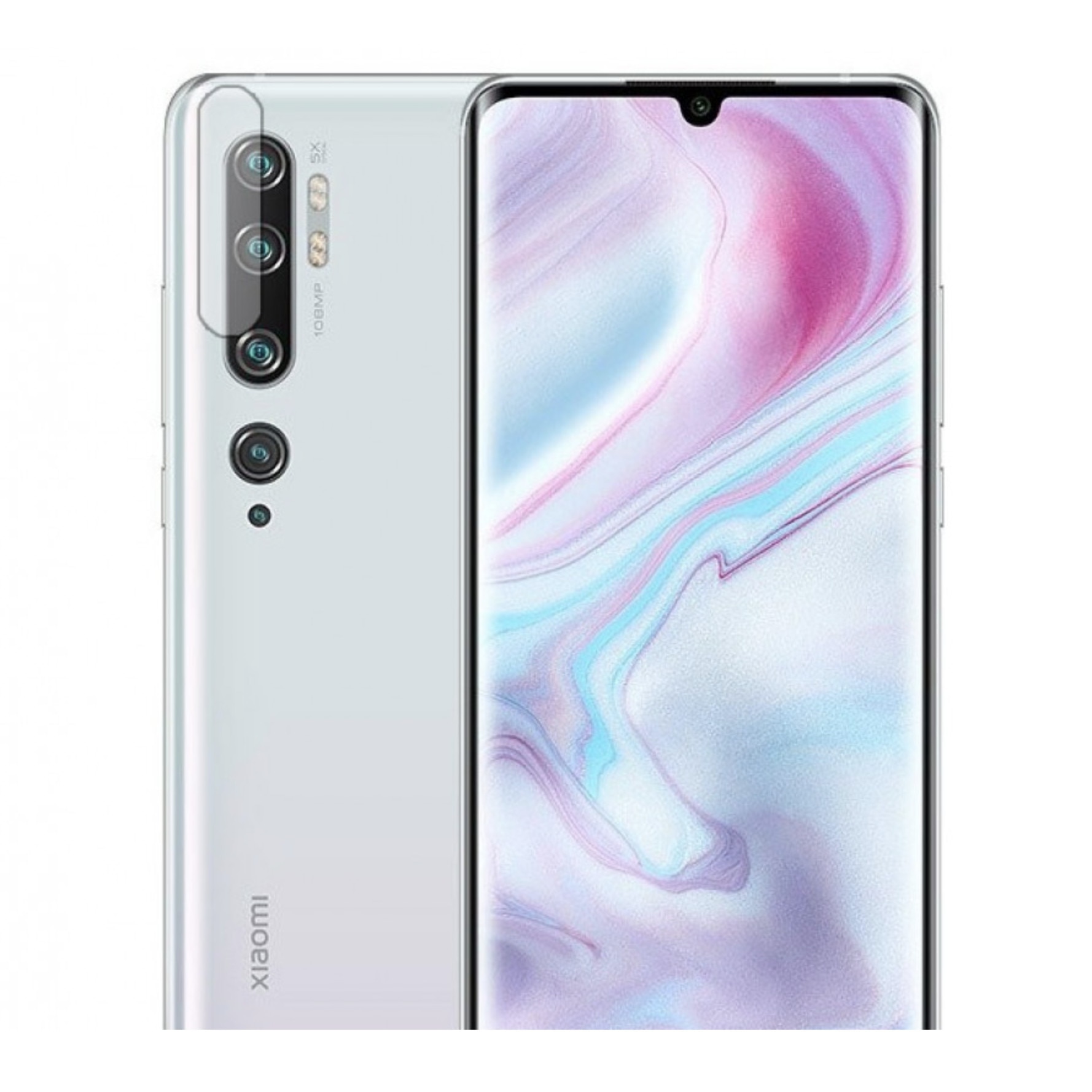 Folie de protectie Sticla securizata 9H, pentru camera spate superioara, Bibilel, compatibila cu Xiaomi Note 10, Transparenta, BBL2067