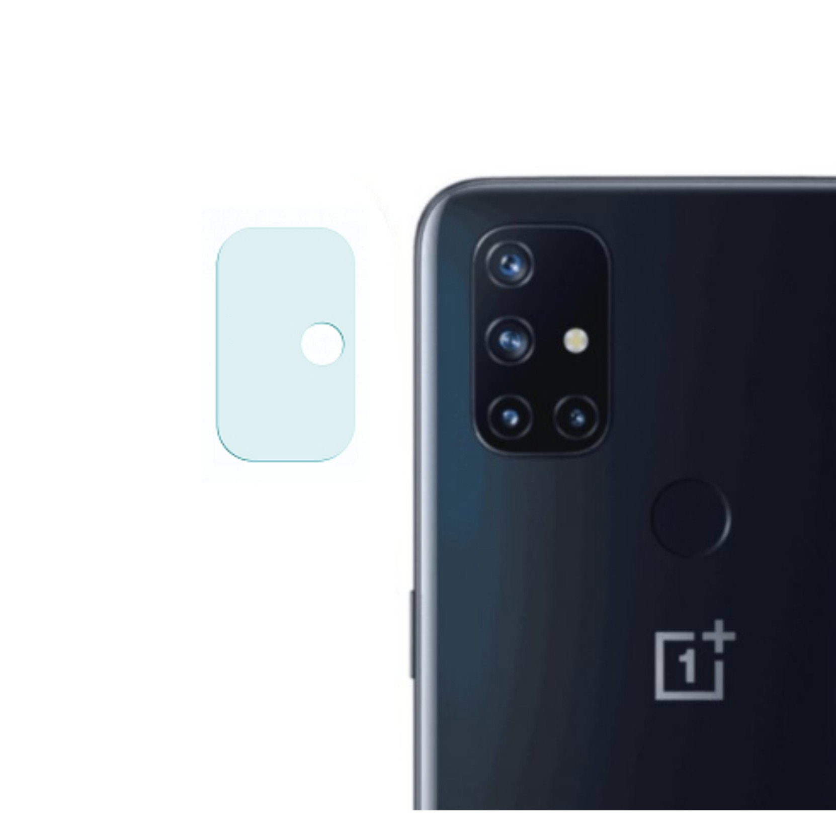 Folie de protectie Sticla securizata 9H, pentru camera spate, Bibilel, compatibila cu OnePlus Nord N100, Transparenta, BBL2062