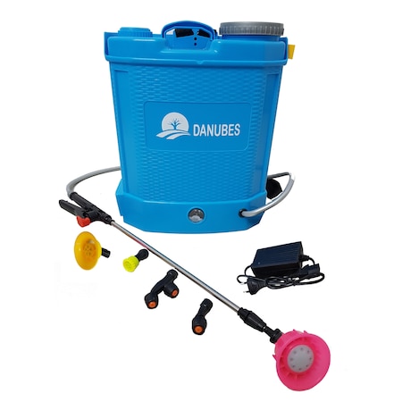 Pompa stropit electrica Danubewd Tools®, 12 Litri, 5.5 bar , acumulator 12V 8AH , 5 duze