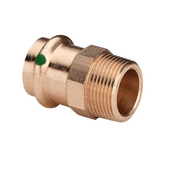 Adaptor cupru 22x1'' , Filet Exterior , Presare Adaptor cupru 22x1'' , Filet Exterior , Presare