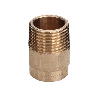 Adaptor cupru 42x1''1/2 , Filet Exterior , Imbinare prin sudura Adaptor cupru 42x1''1/2 , Filet Exterior , Imbinare prin sudura