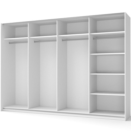 Dormitor Kring Sydney, Pat 160x200 cm, Dulap usi glisante 315x60x225 cm, 2 Noptiere, Somiera