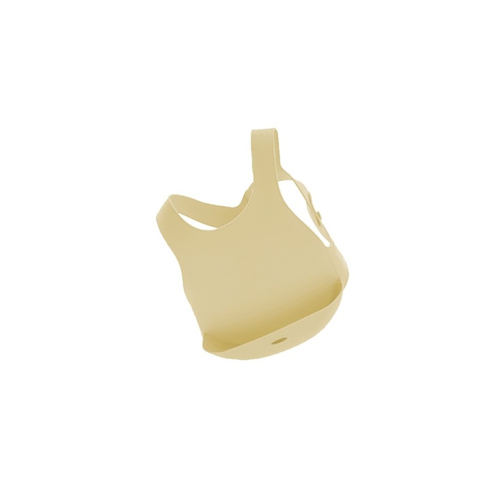 Силиконов лигавник с джоб Minikoioi Flexi Bib, Жълт