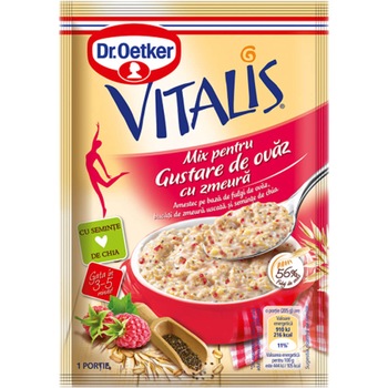 Gustare de Ovaz Vitalis cu Zmeura Dr.Oetker, 55g Gustare de Ovaz Vitalis cu Zmeura Dr.Oetker, 55g