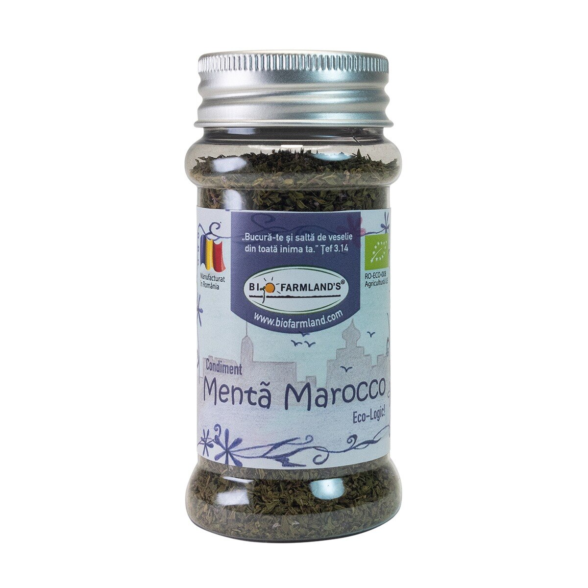 Condiment Menta Marocco(FLACON) 20g, BIO/ECO Biofarmland