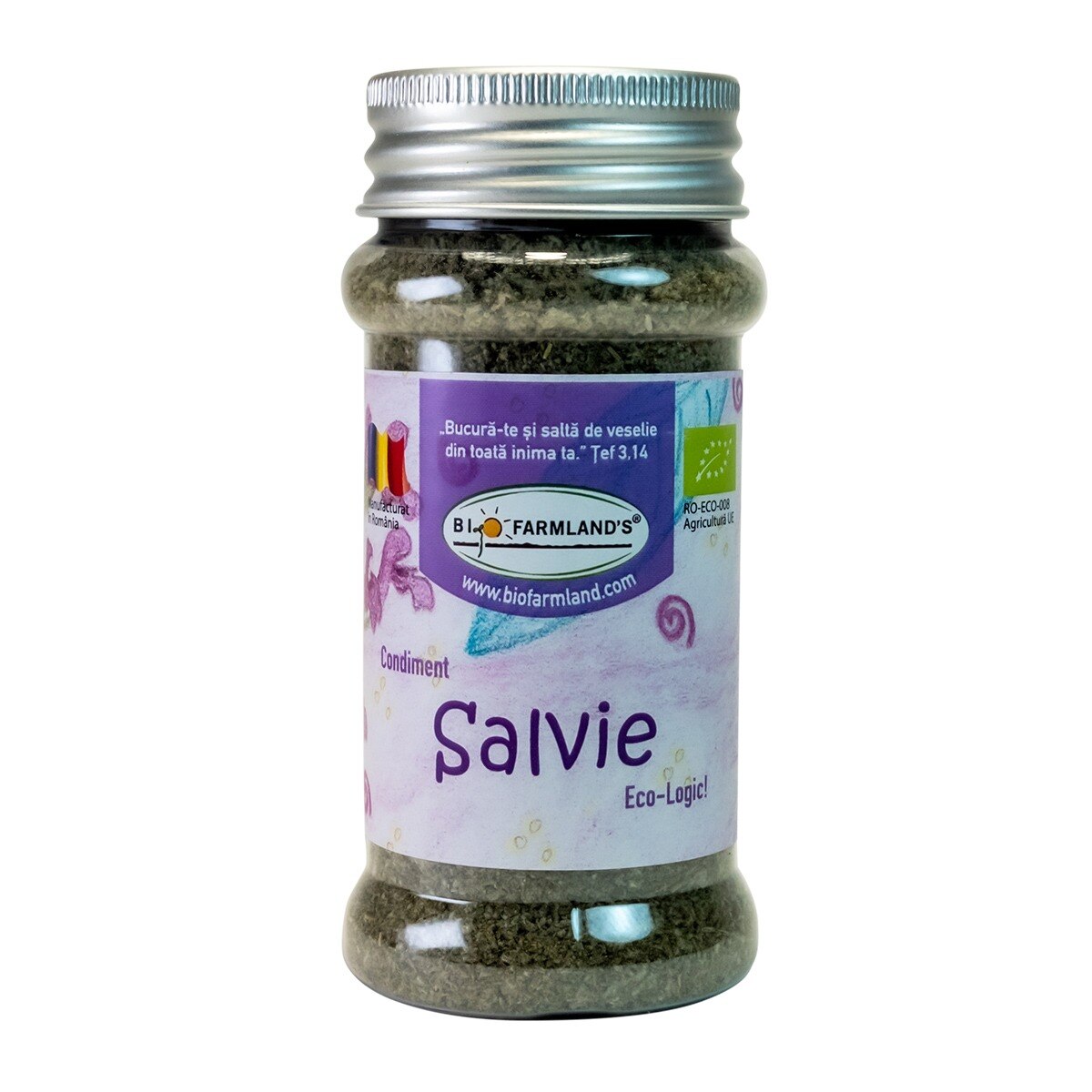 Condiment Salvie (FLACON) 15g, BIO/ECO Biofarmland