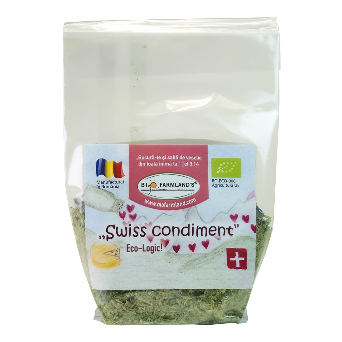 Condiment Swiss Condiment (REFILL) 15g, BIO/ECO Biofarmland