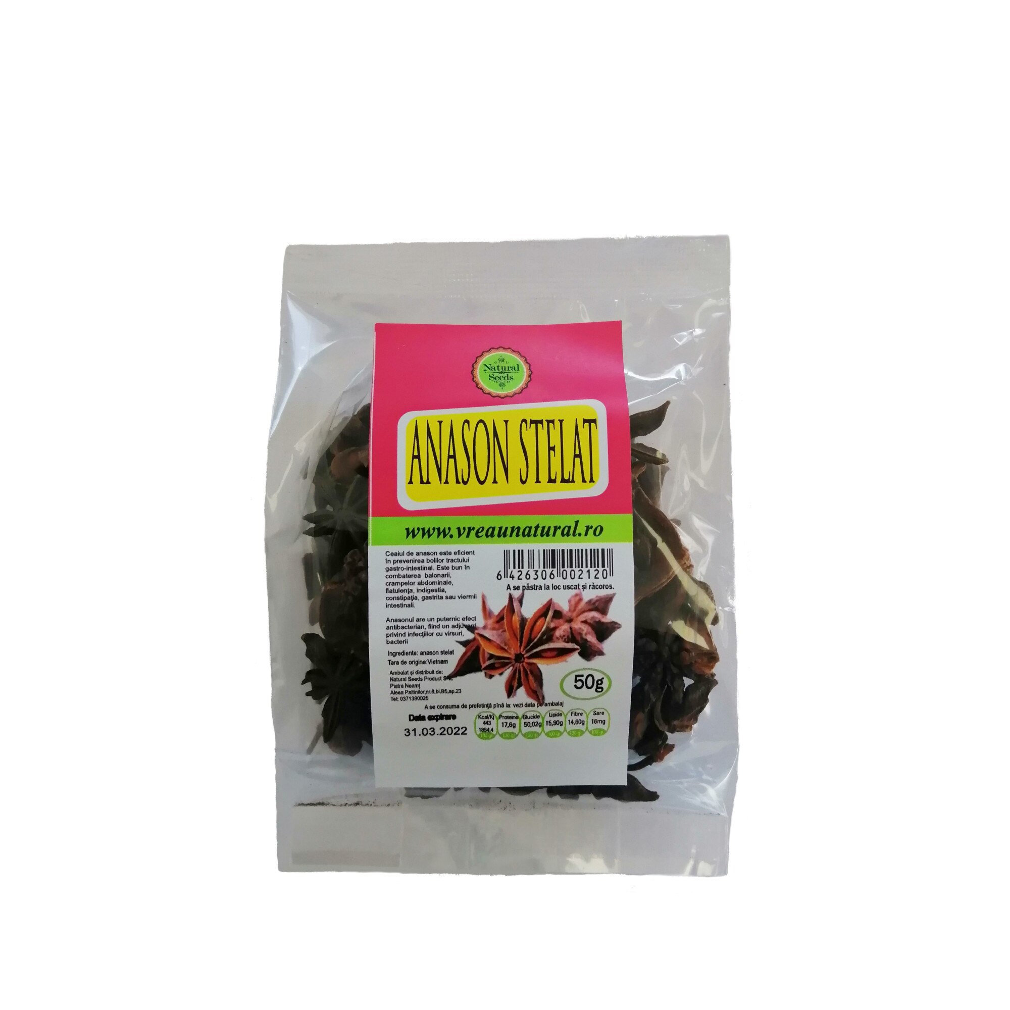 Anason stelat 50g, Natural Seeds Product
