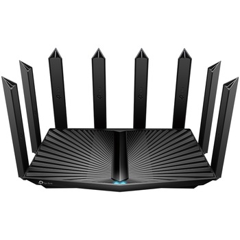 Router Wireless Wi-Fi 6 TP-Link Archer AX90, Gigabit, Tri-Band AX6600, WAN 2.5 Gbps, Beamforming, OFDMA, MU-MIMO, HomeShield, Procesor Quad-Core 1,5 GHz, 8 antene Wi-Fi Router Wireless Wi-Fi 6 TP-Link Archer AX90, Gigabit, Tri-Band AX6600, WAN 2.5 Gbps, Beamforming, OFDMA, MU-MIMO, HomeShield, Procesor Quad-Core 1,5 GHz, 8 antene Wi-Fi