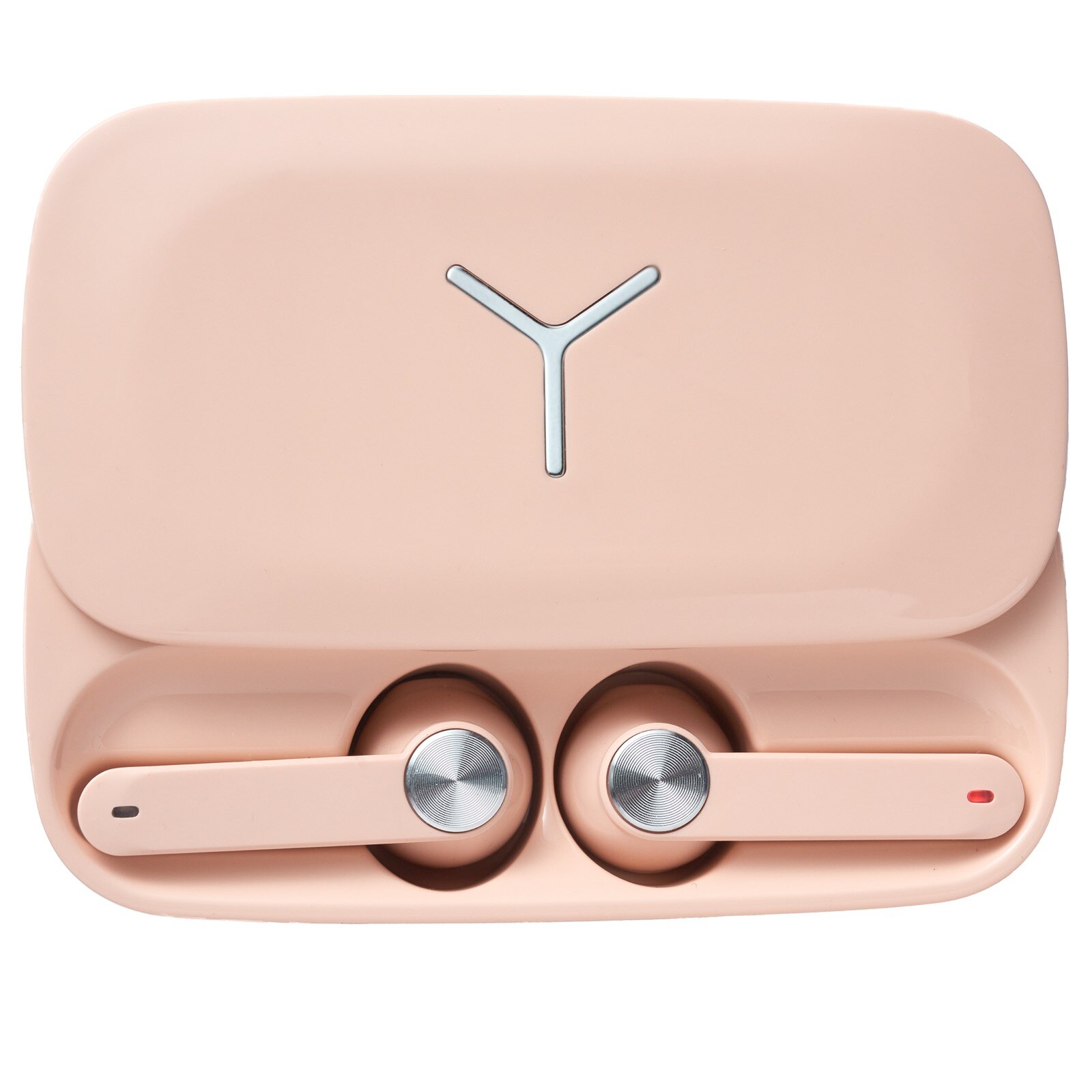 Casti Bluetooth 5.0 AIX©, Wireless (Fara fir), Touch Control, Pairing automat, Handsfree, culoare roz