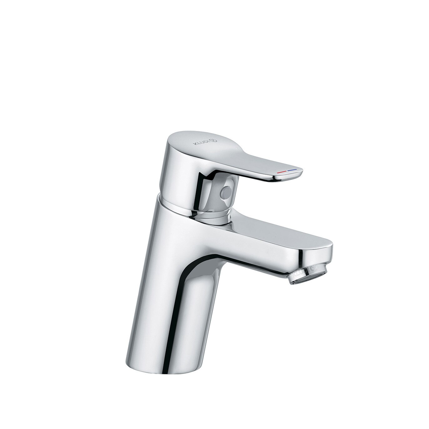 Baterie baie pentru lavoar Kludi Pure & Easy 370280565, Montaj stativ, Crom