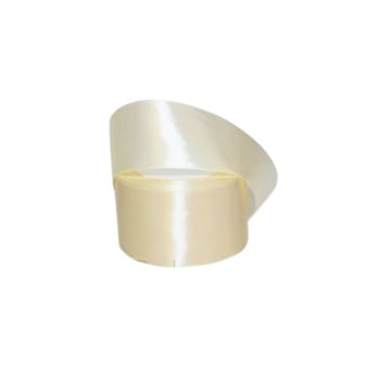 Panglica satinata, culoare cream, latime 5 cm, rola 22 m Panglica satinata, culoare cream, latime 5 cm, rola 22 m