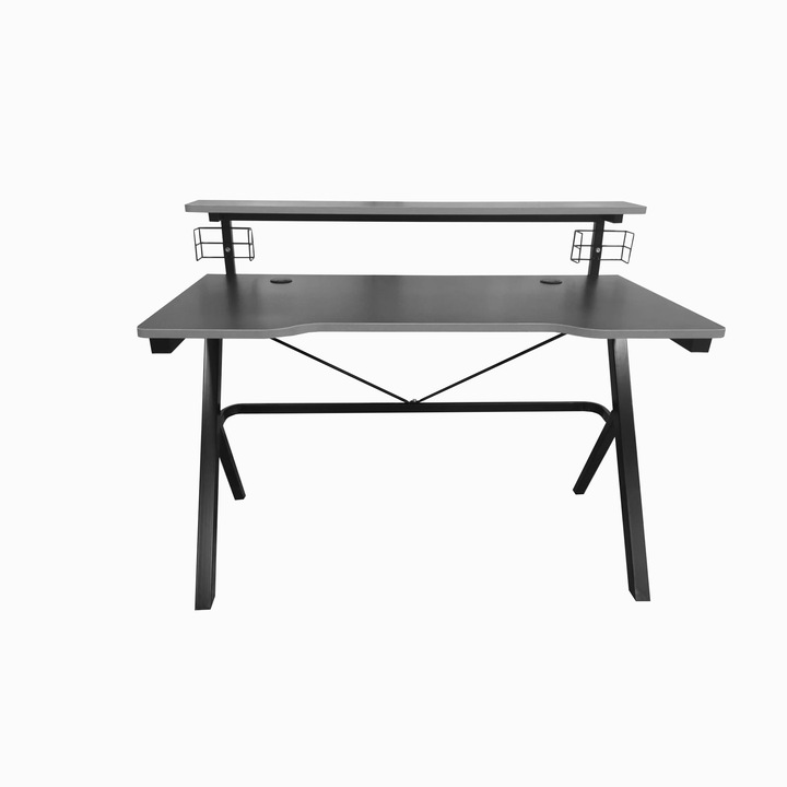 Arka Chairs Z5 íróasztal, 120 * 60 cm, 1,5 mm-es acél szerkezet, fekete / szén felület