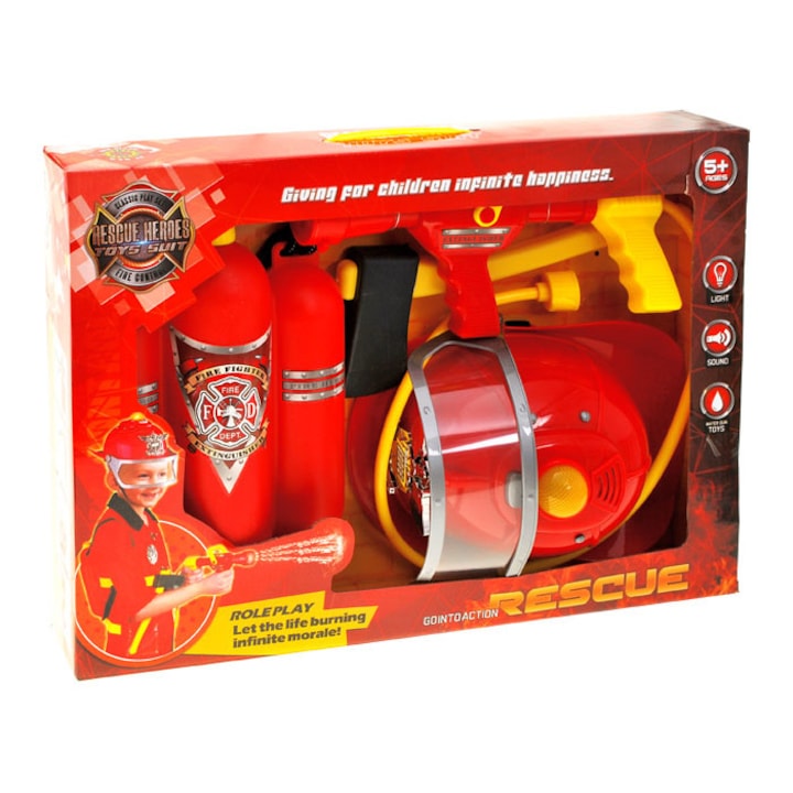 Costum pompier, Ramiz, Plastic, Multicolor