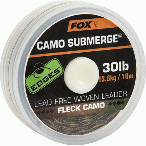 Fir Textil Fox Edges Submerge Camo Leader 10m, 30lbs