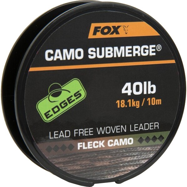 Fir Textil Fox Edges Submerge Camo Leader 10m, 40lbs