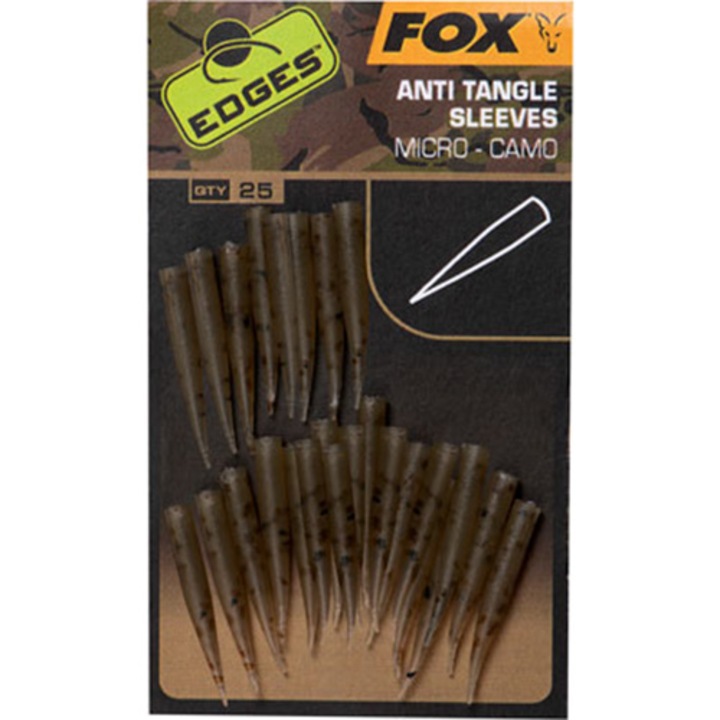 Anti Tangle Fox Edges Sleeves Camo, Micro, 25buc/plic