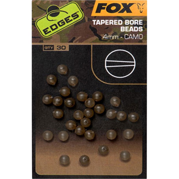 Bilute Antisoc Fox Edges Camo Tapered Bore Beads Camo, 30buc/plic